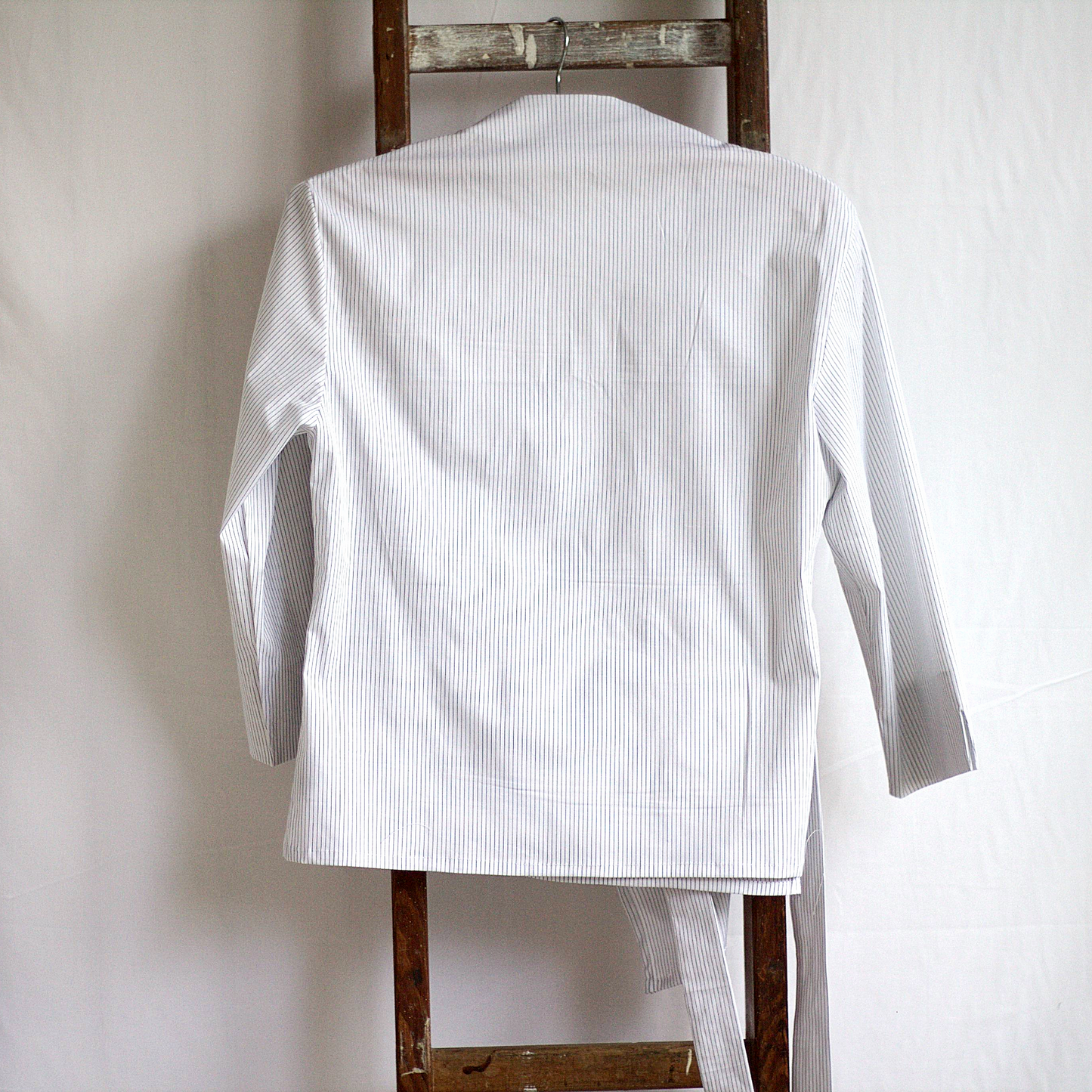 Holly - cotton poplin wrap shirt