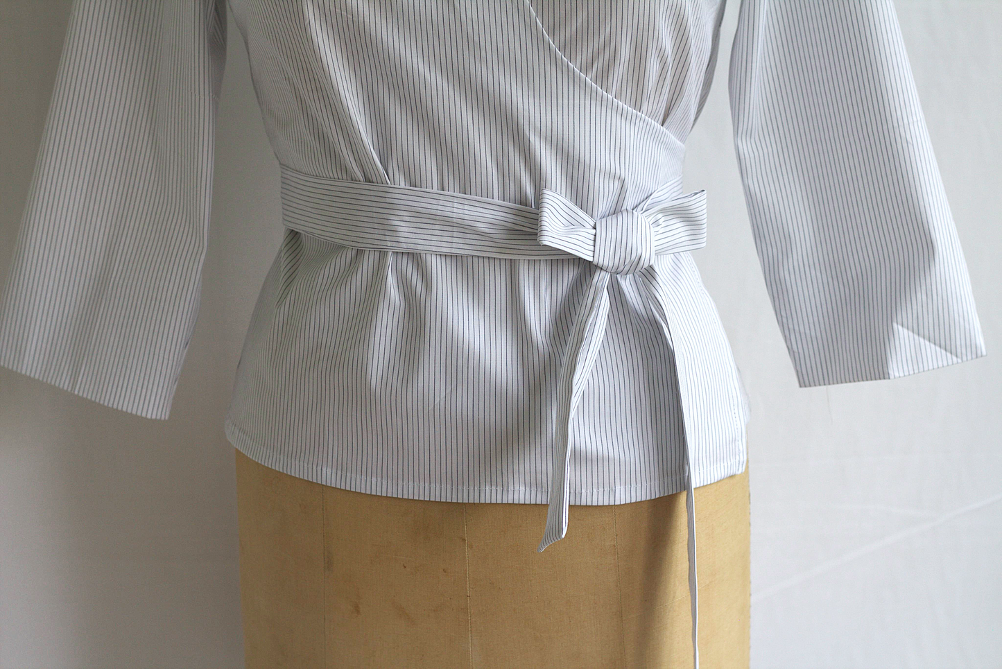 Holly - cotton poplin wrap shirt