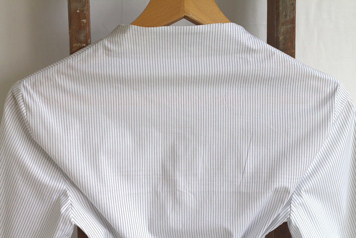 Holly - cotton poplin wrap shirt