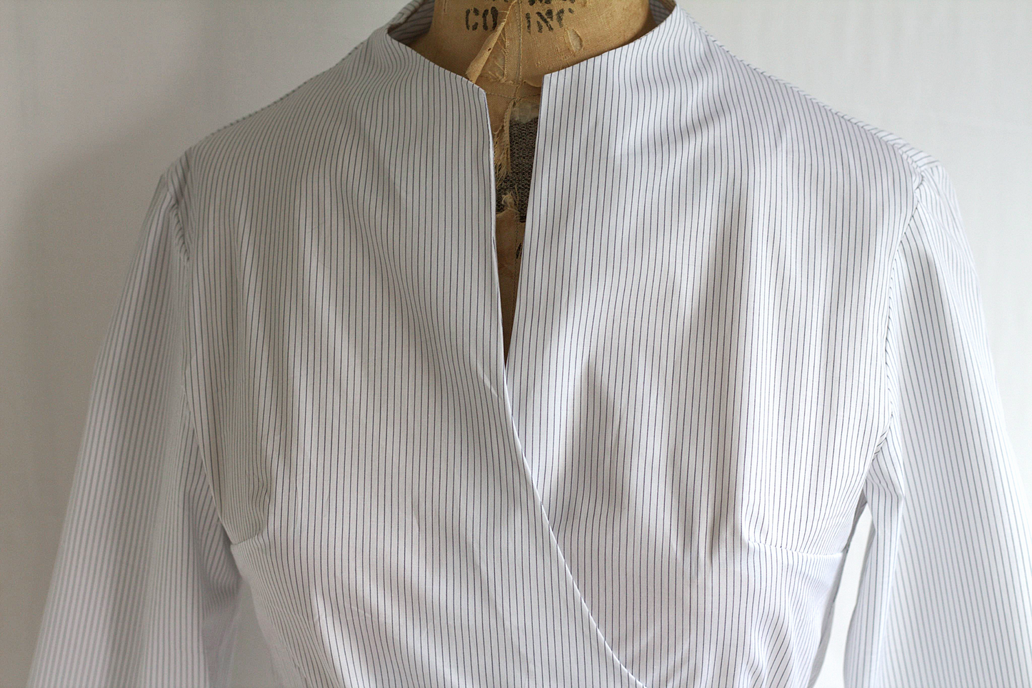 Holly - cotton poplin wrap shirt