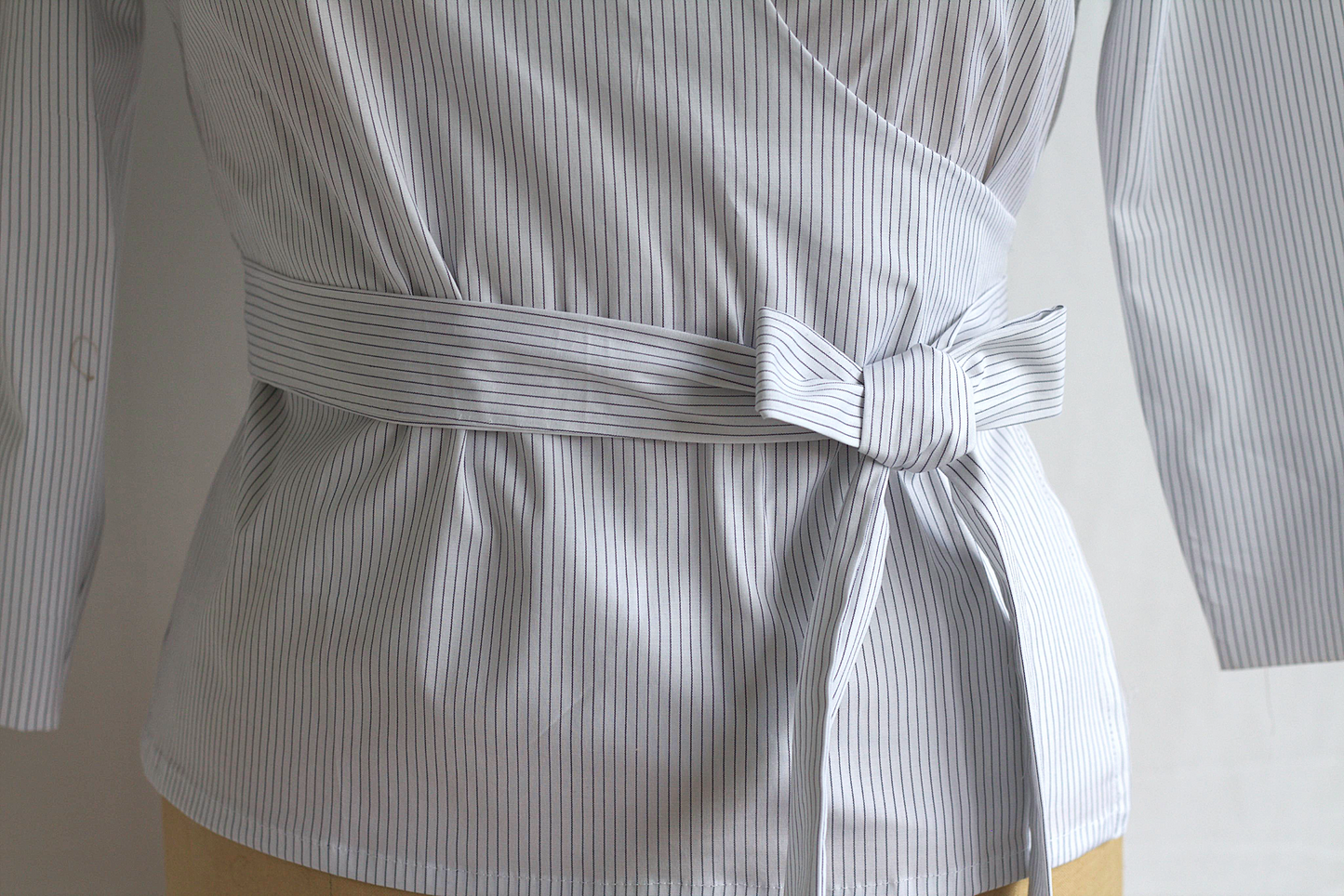 Holly - cotton poplin wrap shirt