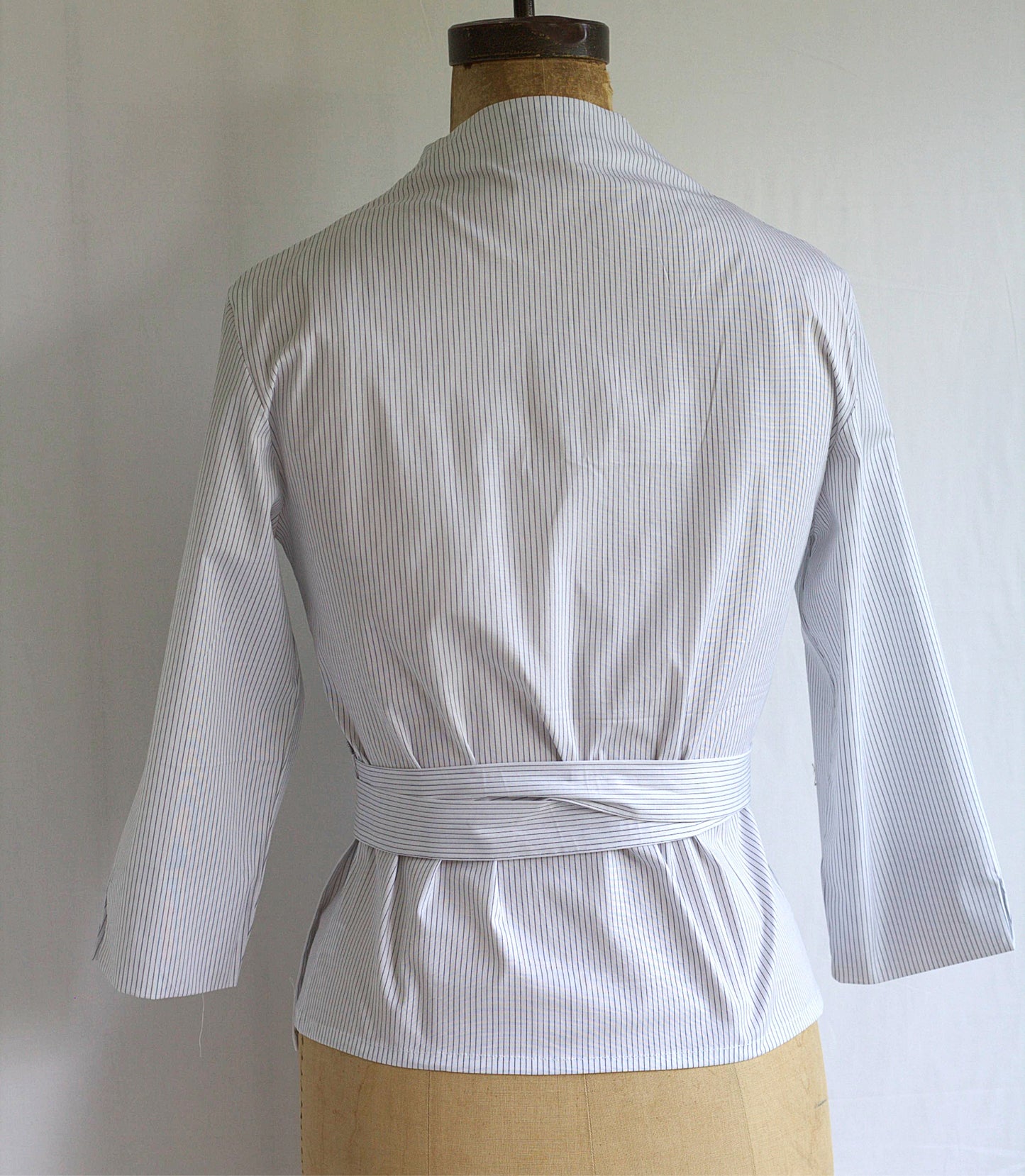 Holly - cotton poplin wrap shirt