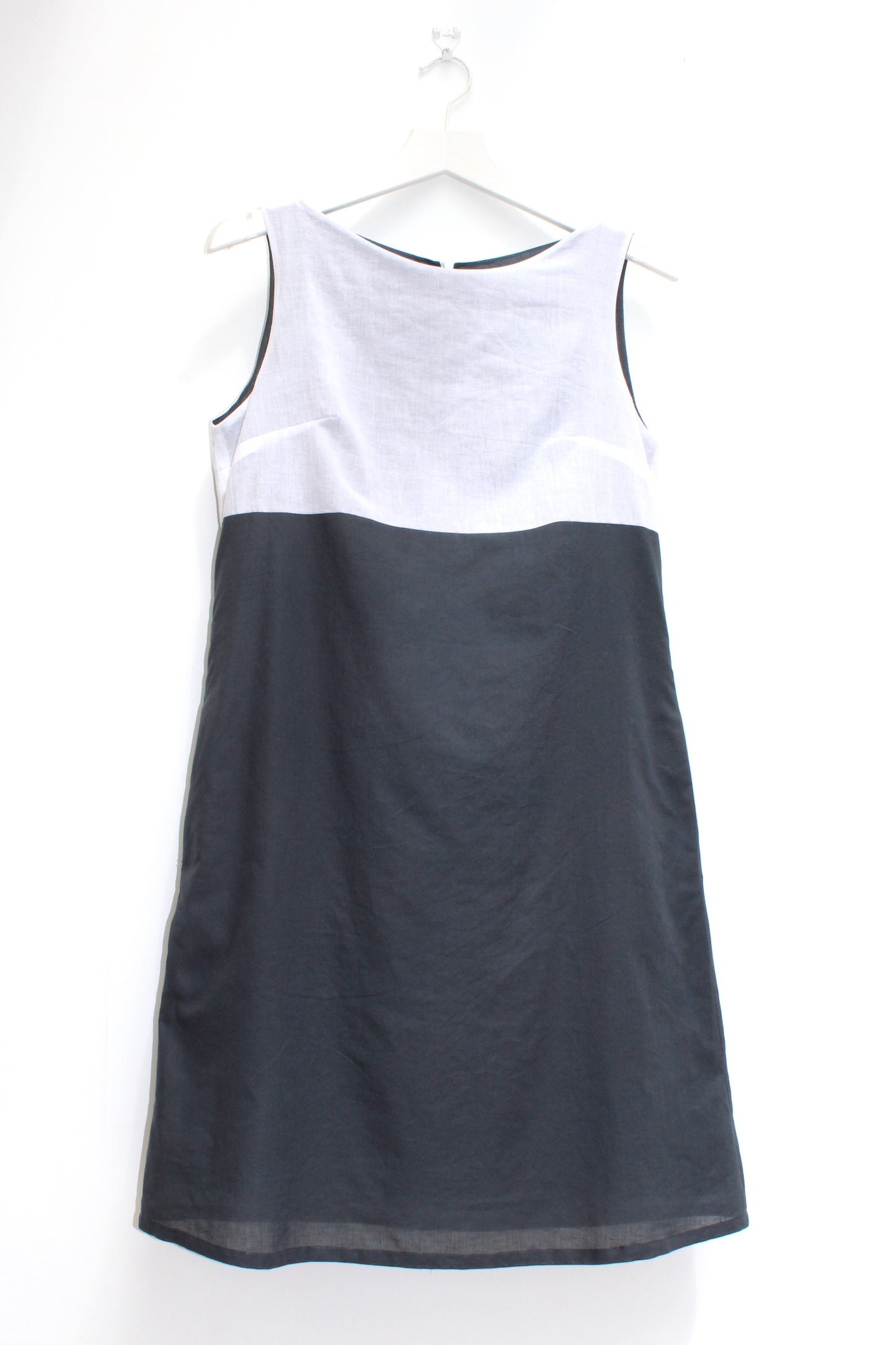 Toni - two tone cotton tunic dress