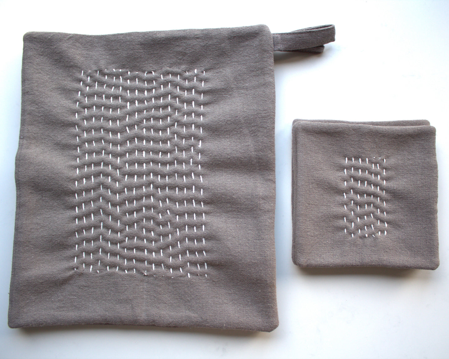 Set of 6 linen coasters