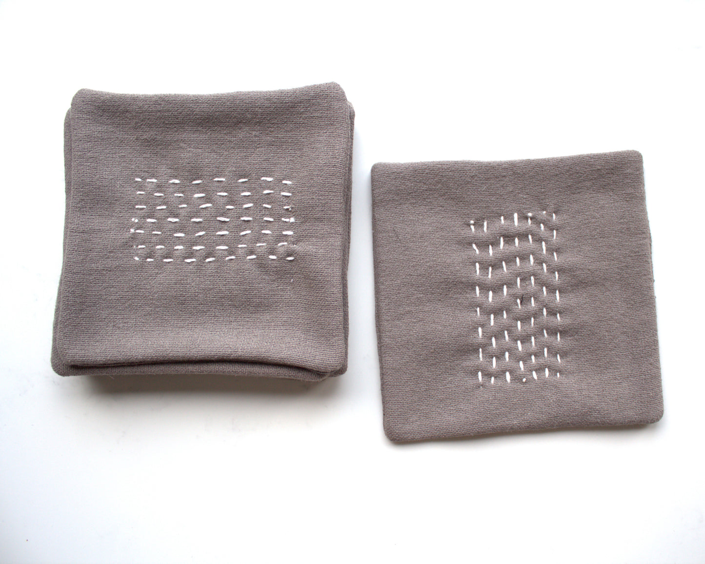 Set of 6 linen coasters
