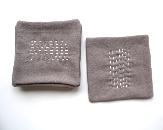 Set of 6 linen coasters
