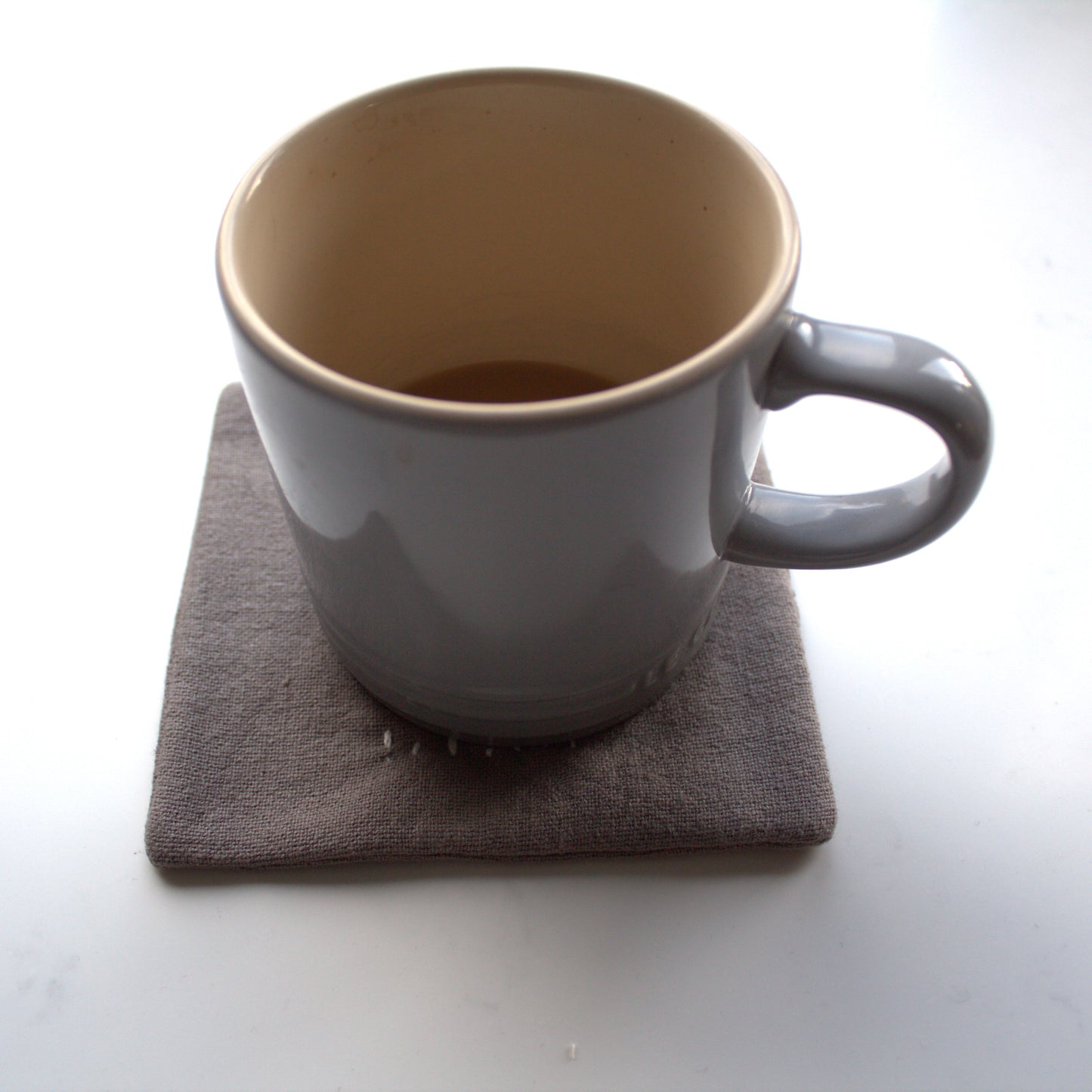 Set of 6 linen coasters
