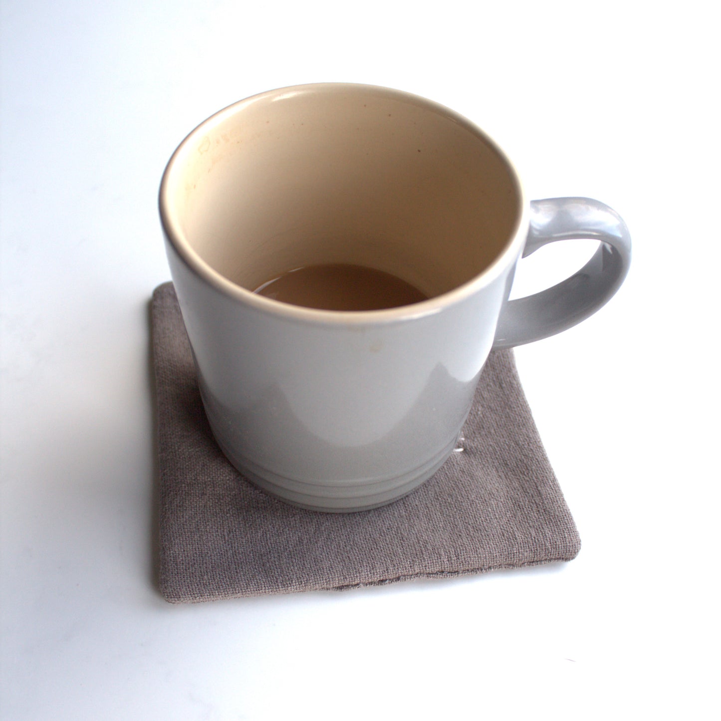 Set of 6 linen coasters