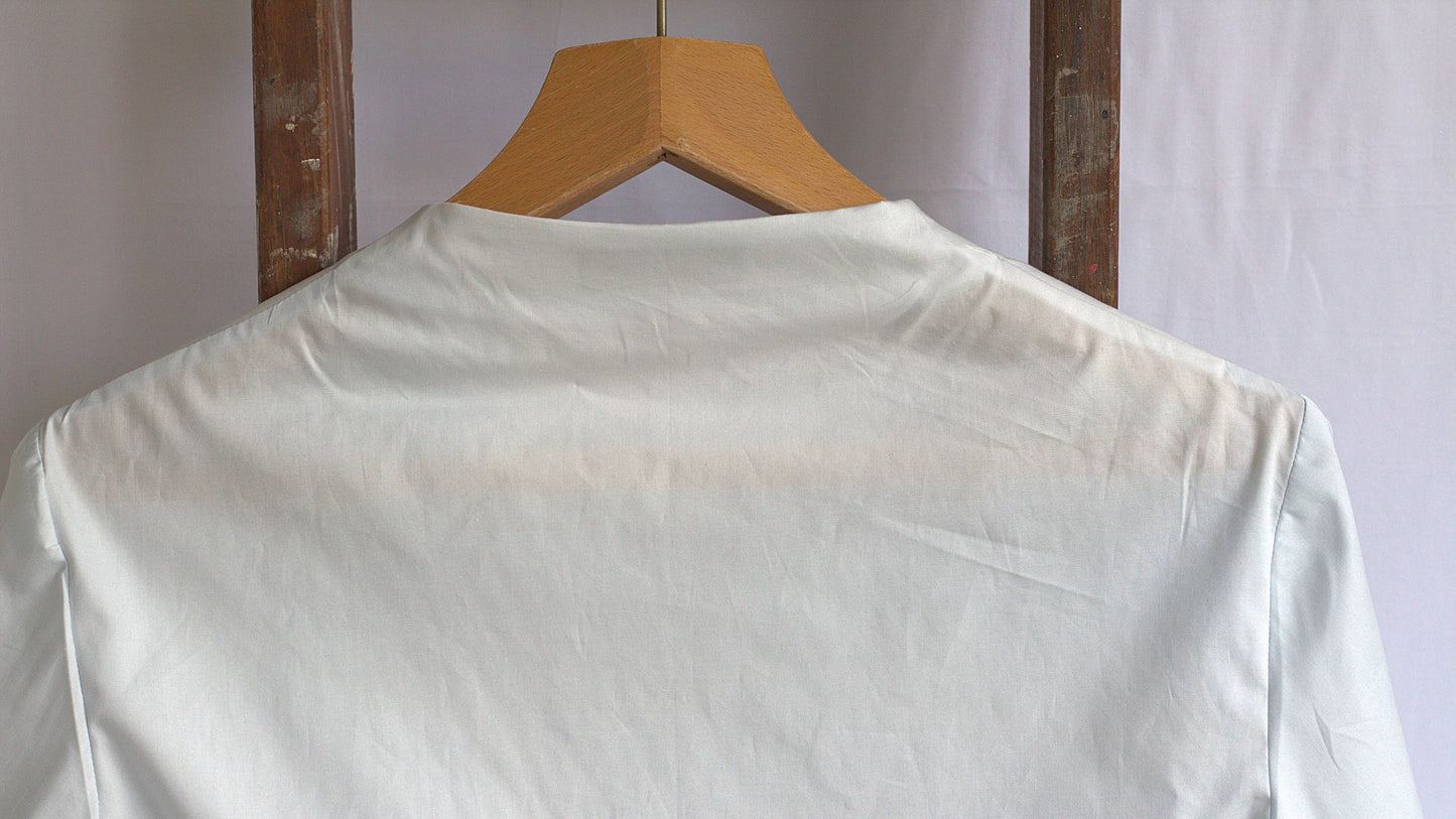 Holly - cotton poplin wrap shirt
