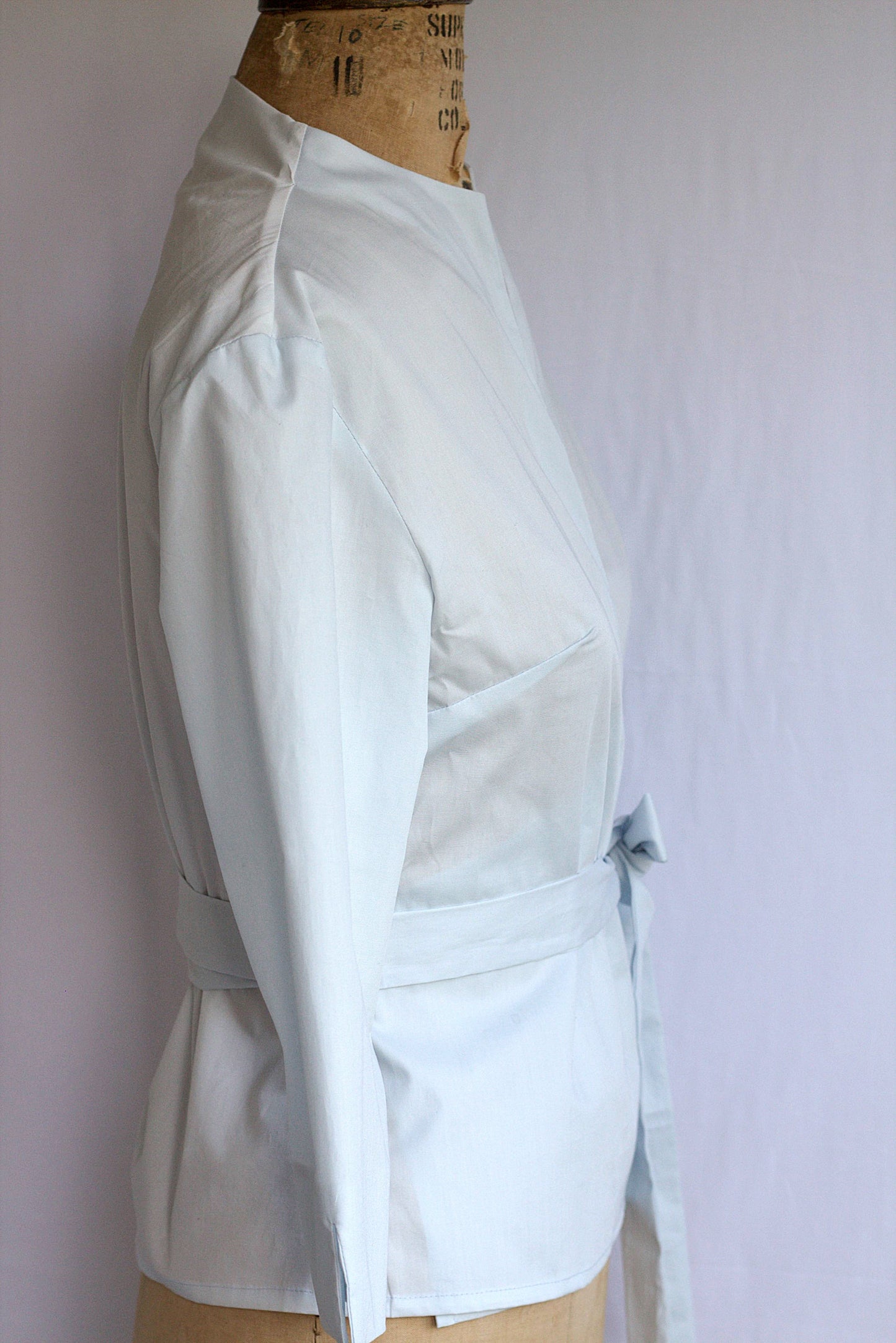 Holly - cotton poplin wrap shirt