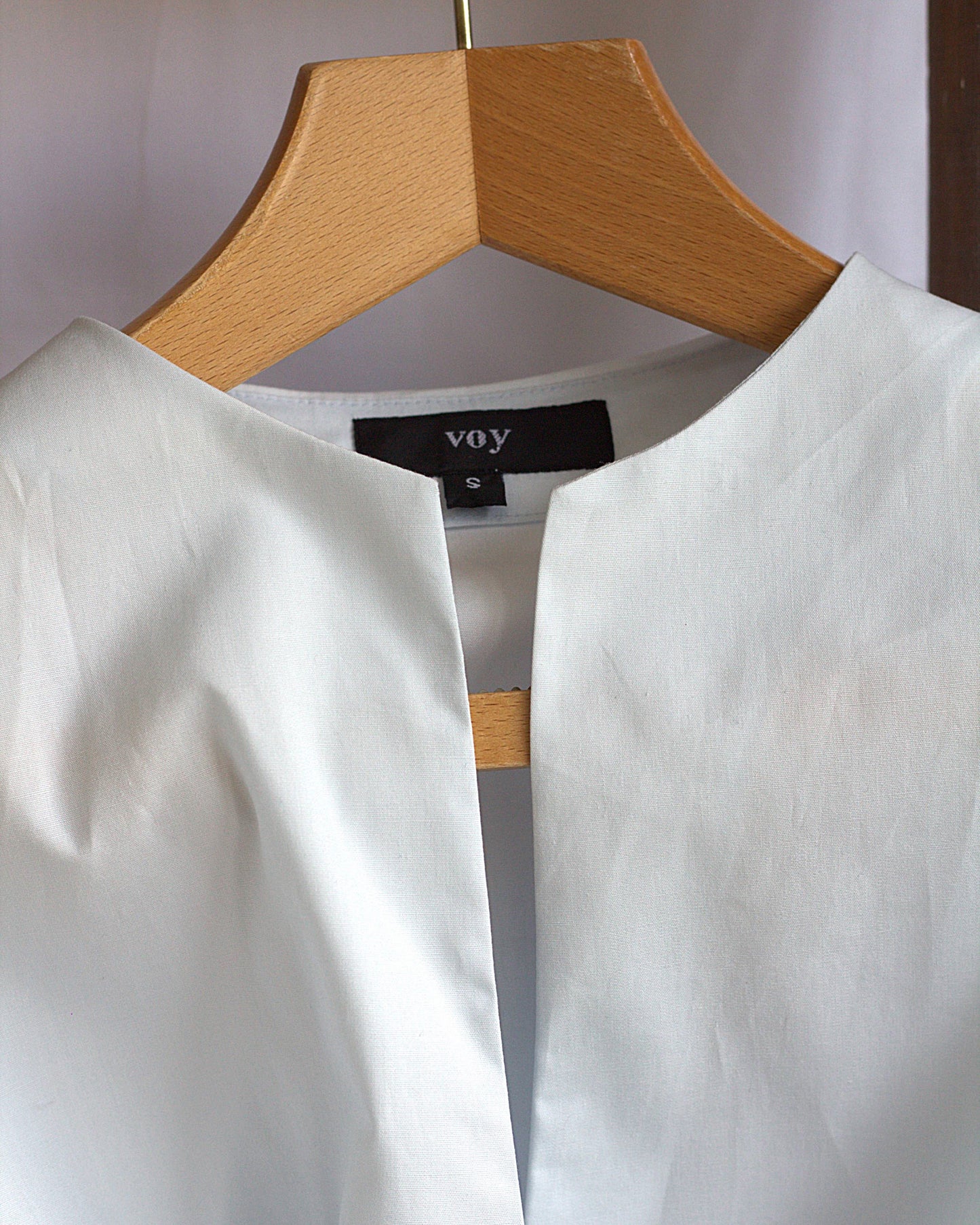 Holly - cotton poplin wrap shirt