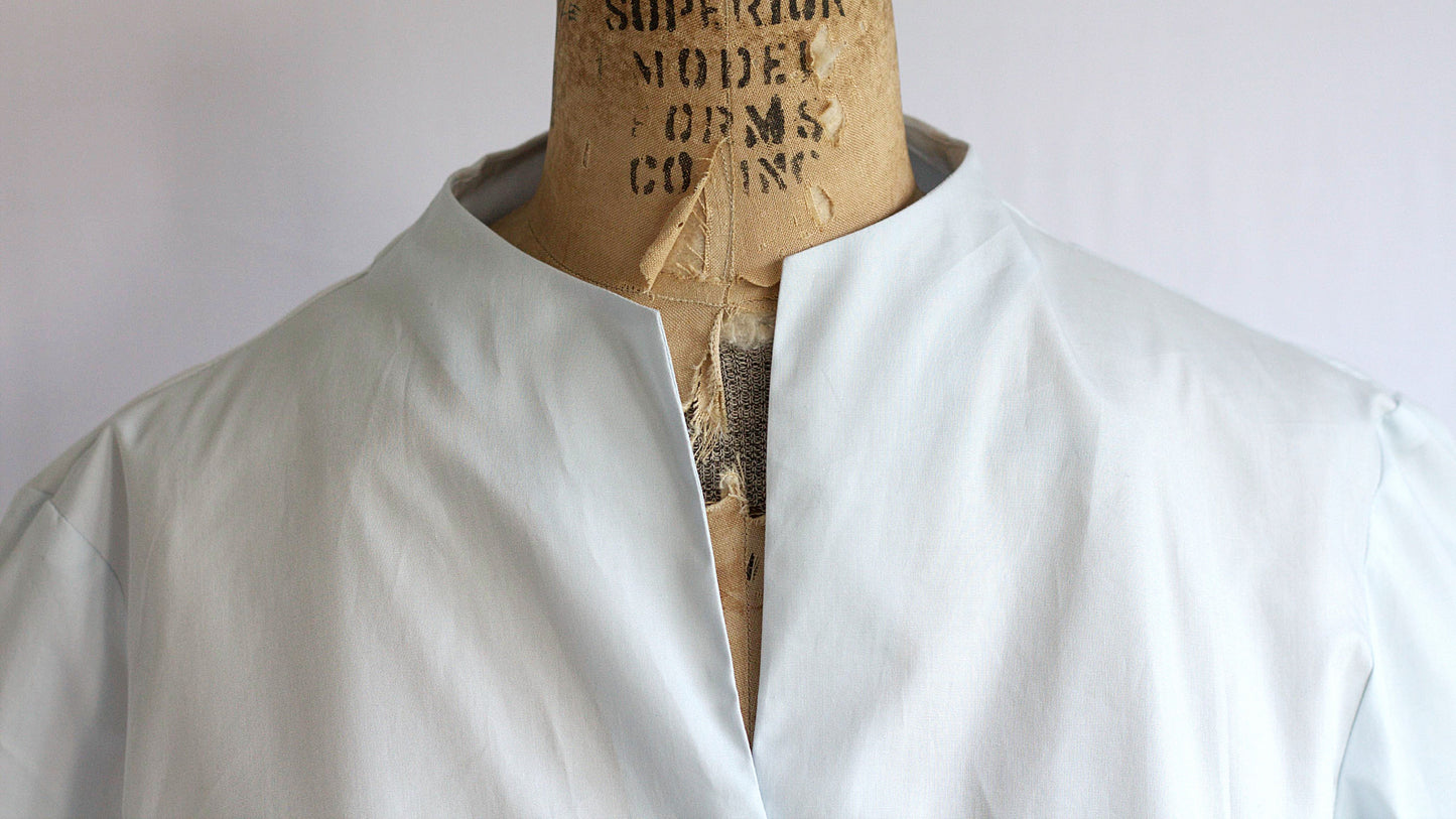 Holly - cotton poplin wrap shirt