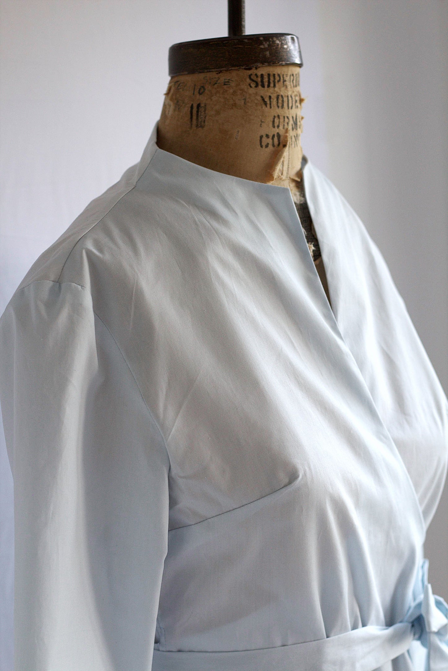 Holly - cotton poplin wrap shirt