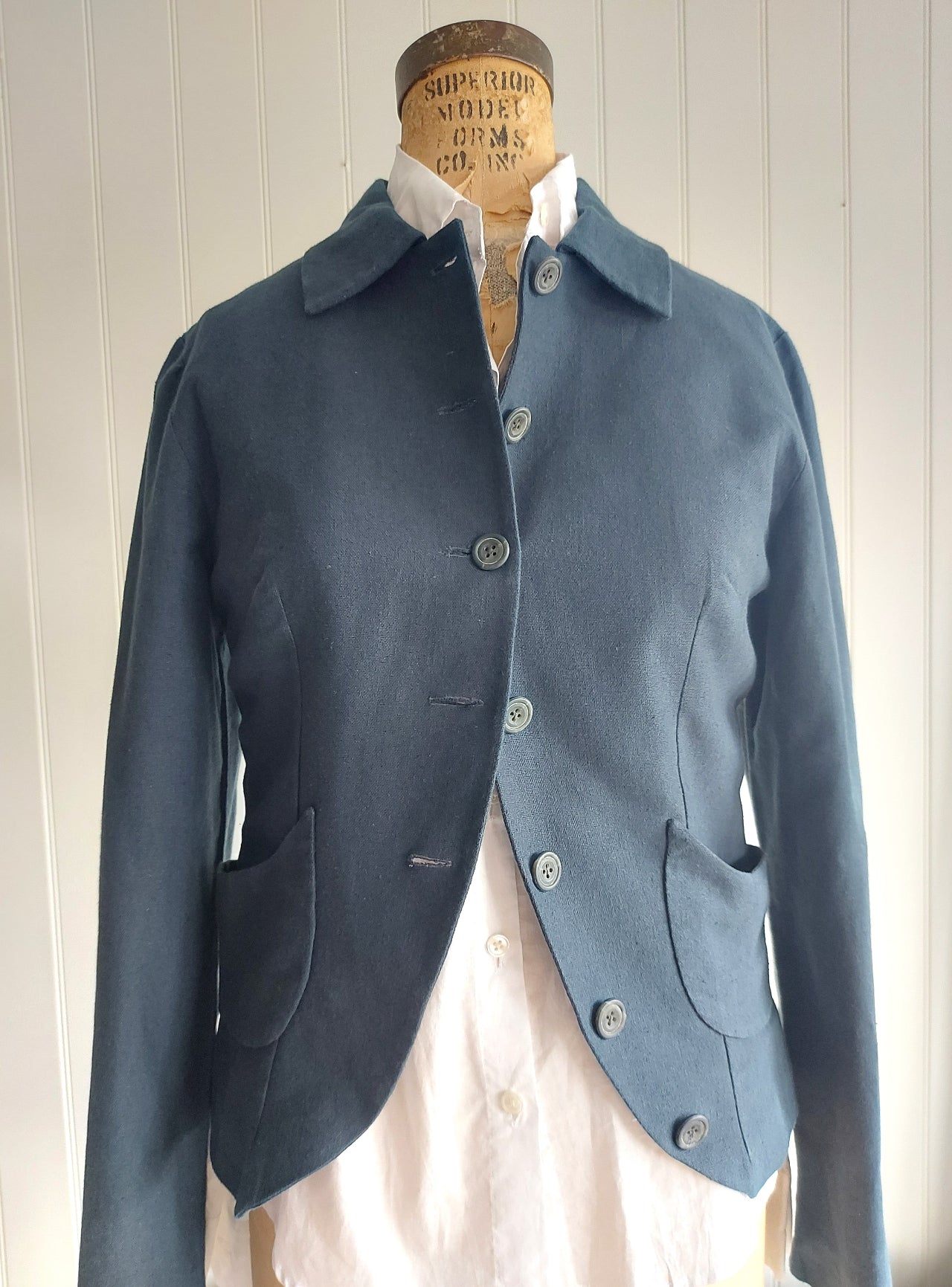 Balencia - linen/cotton tailored jacket