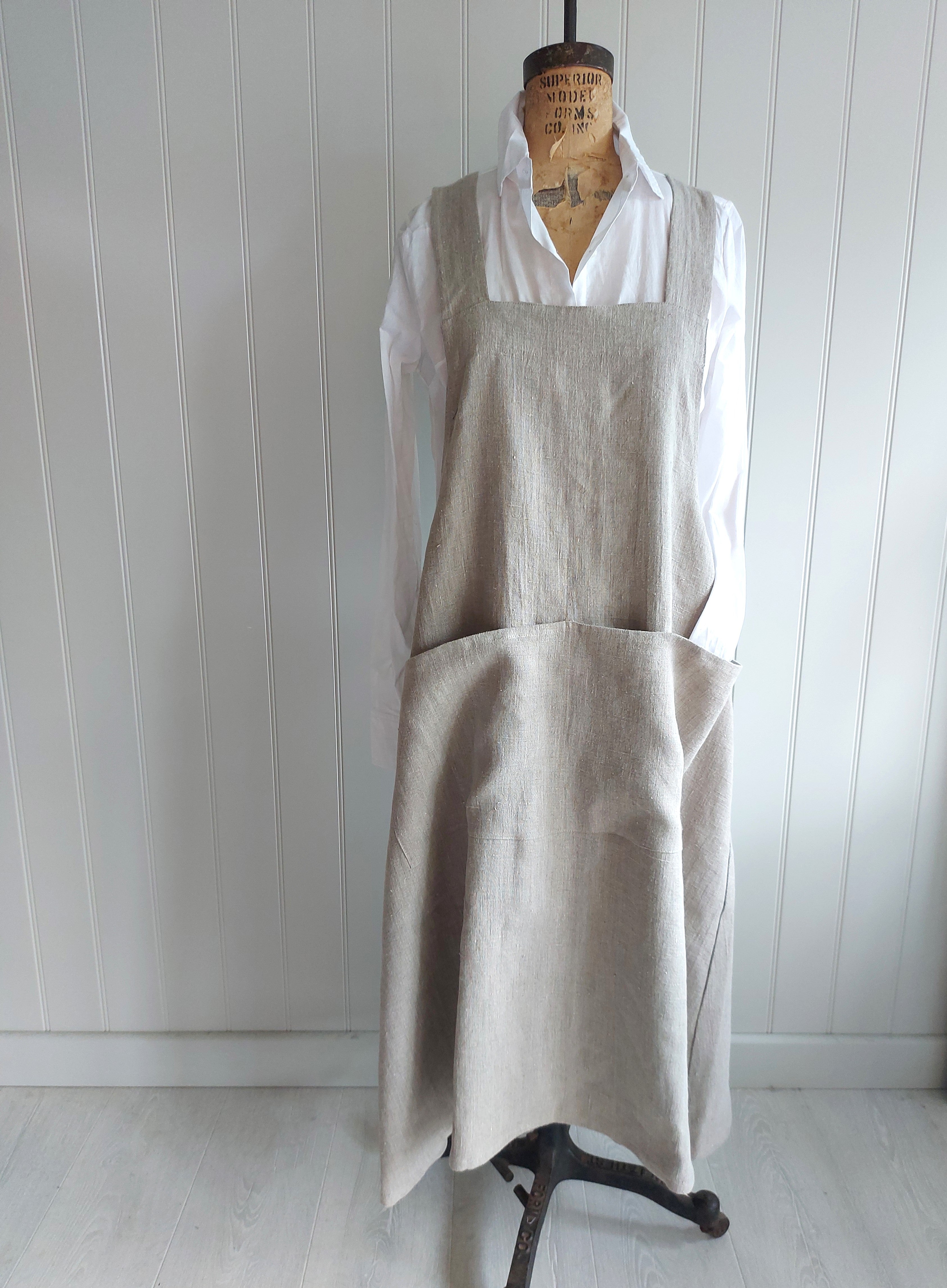 Artisan Apron dress - Linen