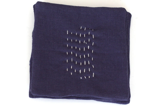 Set of 6 linen coasters