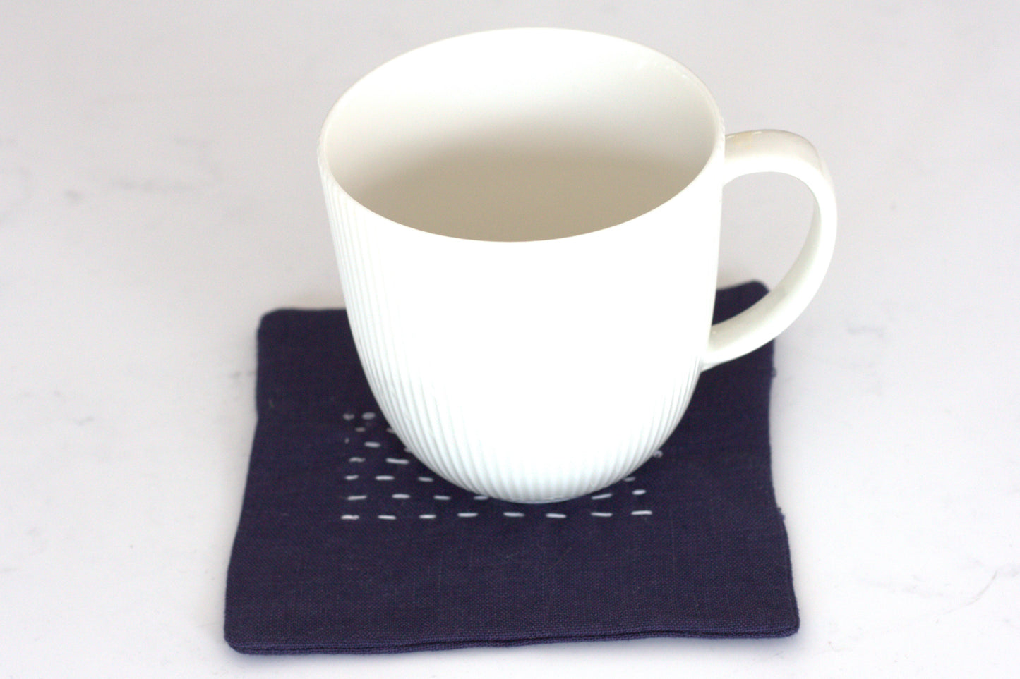 Set of 6 linen coasters