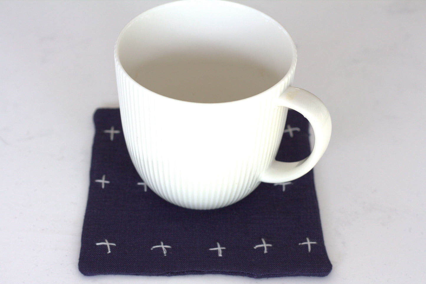 Set of 6 linen coasters