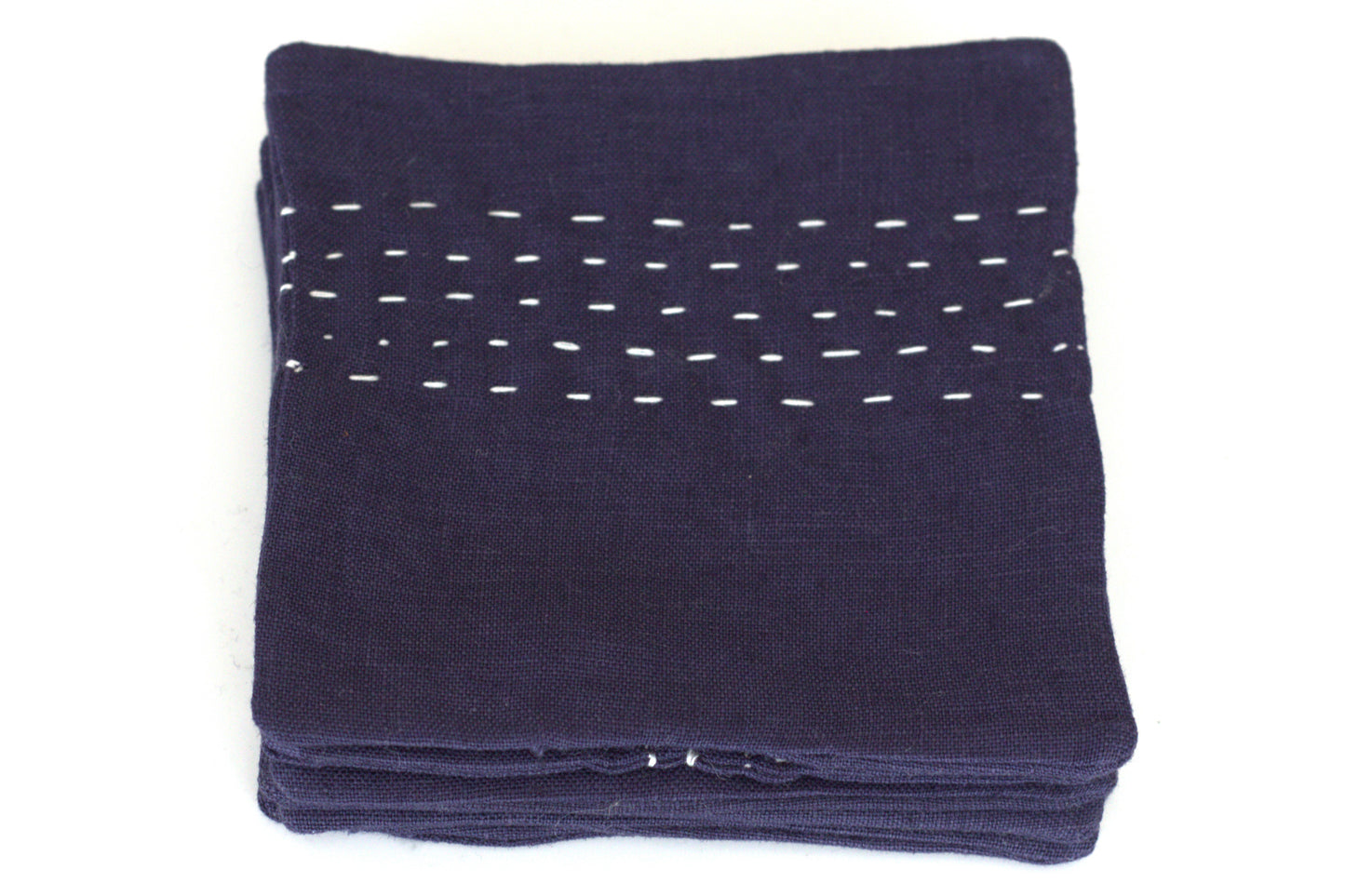 Set of 6 linen coasters