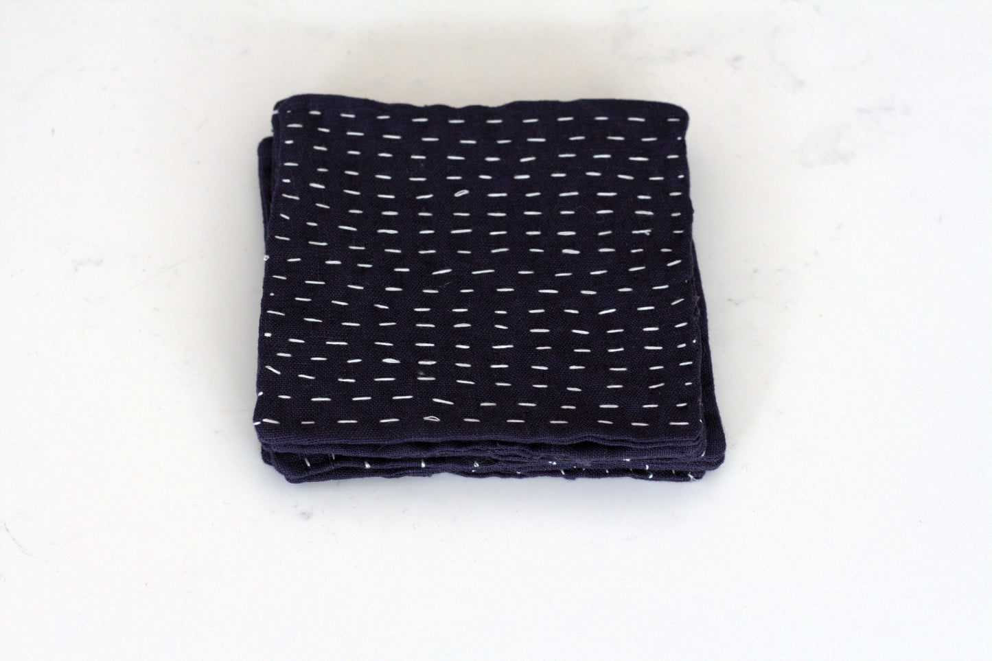 Set of 6 linen coasters