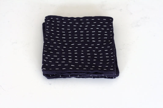 Set of 6 linen coasters