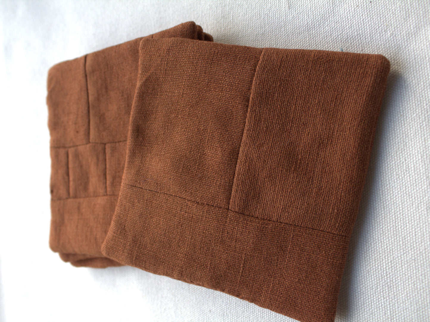 Set of 6 Patchwork Linen Coasters, Minimalist Sustainable Drink Coasters