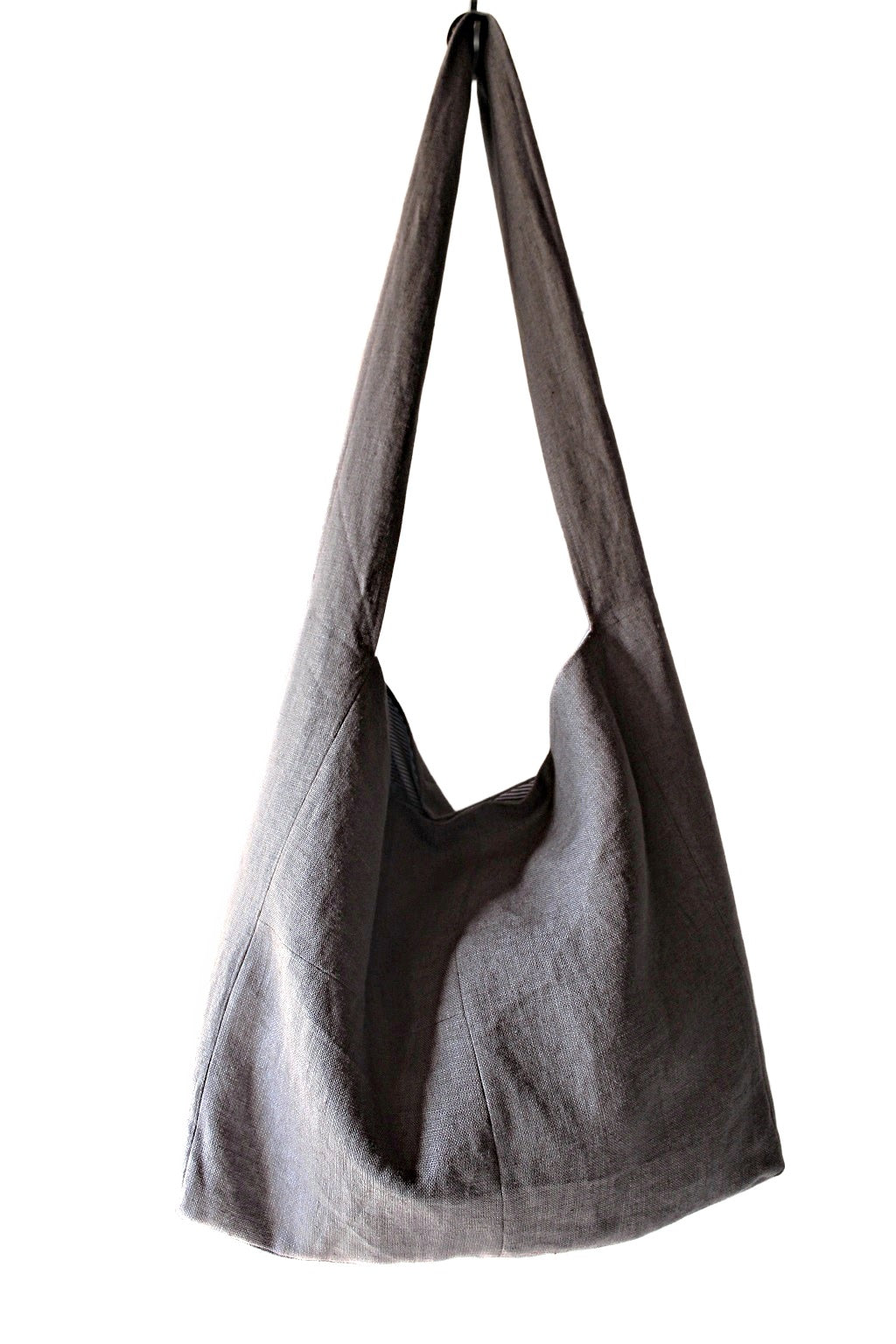 Messenger - linen crossbody bag