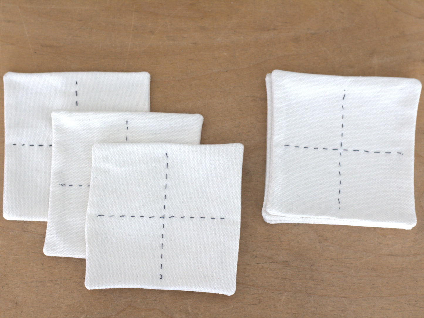 Set of 6 Cotton coasters