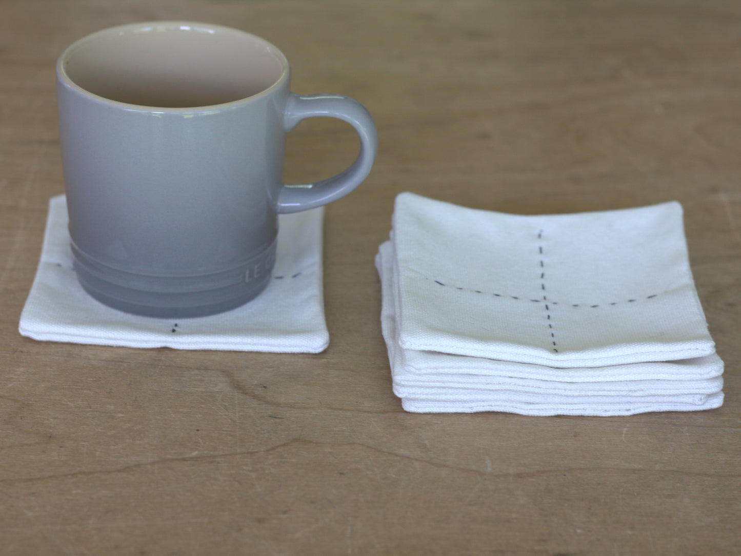 Set of 6 Cotton coasters