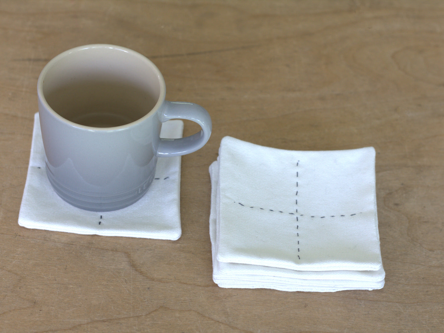 Set of 6 Cotton coasters