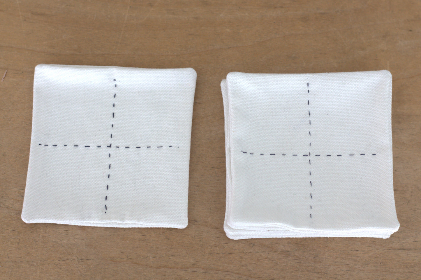 Set of 6 Cotton coasters