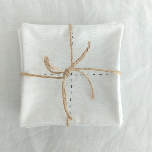 Set of 6 Cotton coasters