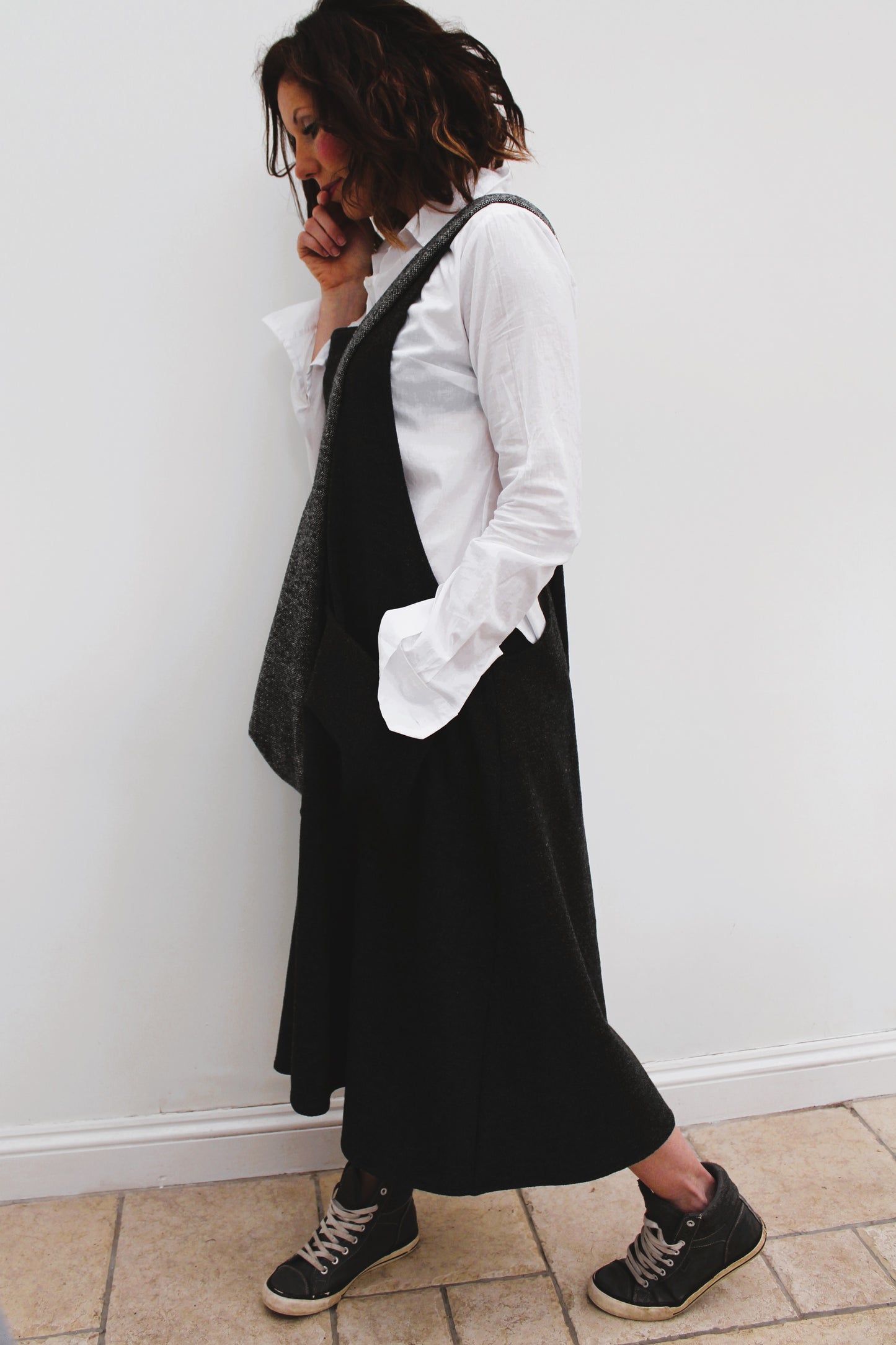 Artisan Apron dress - Wool