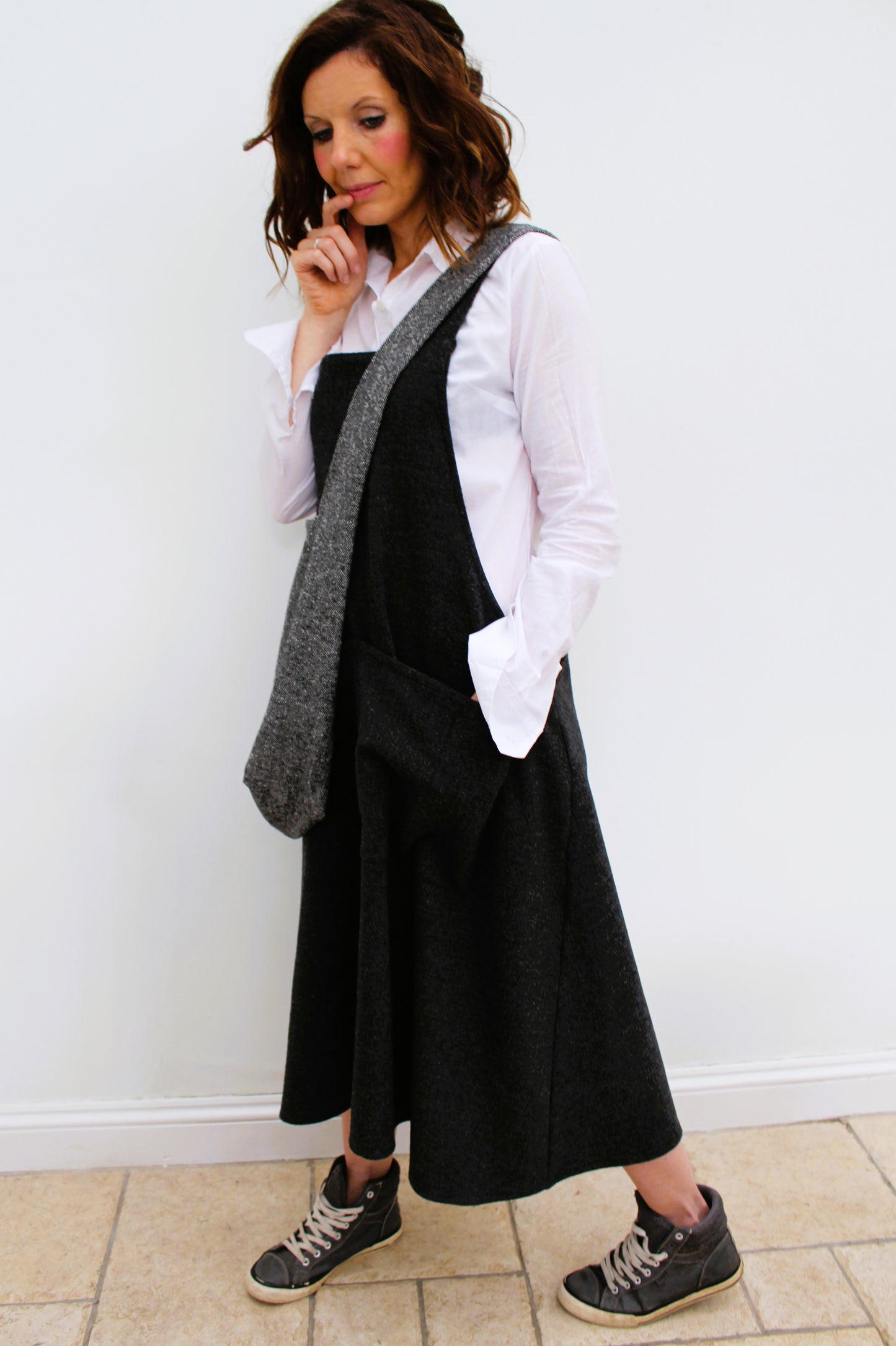 Artisan Apron dress - Wool