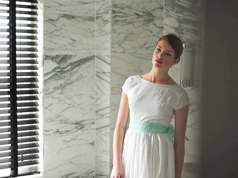 Mimi -cotton cap sleeved dress - WAS: £185.00