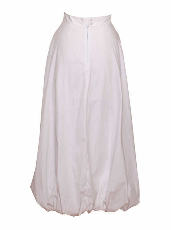 Gigi - cotton long skirt with bubble hem