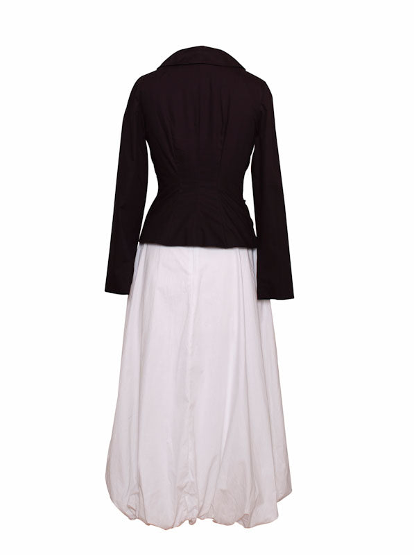 Gigi - cotton long skirt with bubble hem
