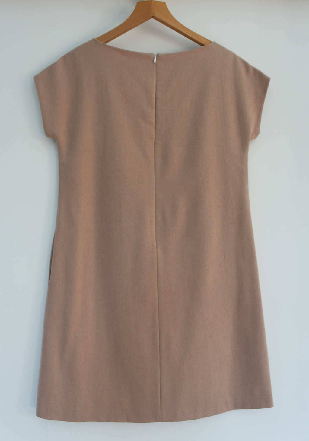 Eliza - a stylish wool tunic dress, with a slight A-line silhouette