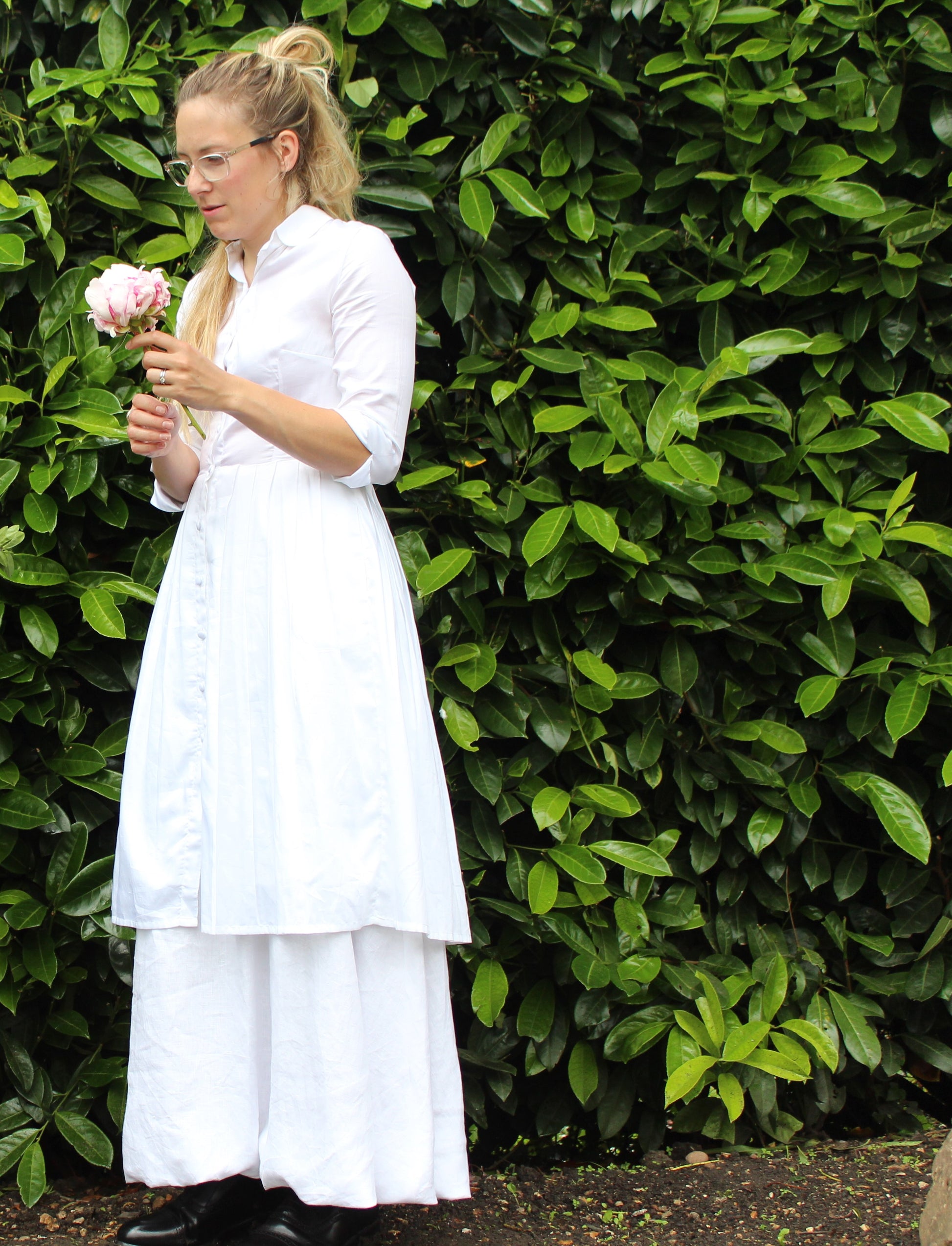 cotton shirt dress uk Shop Black White Printed Cotton Shirt Midi Dress After Six Wear in UK