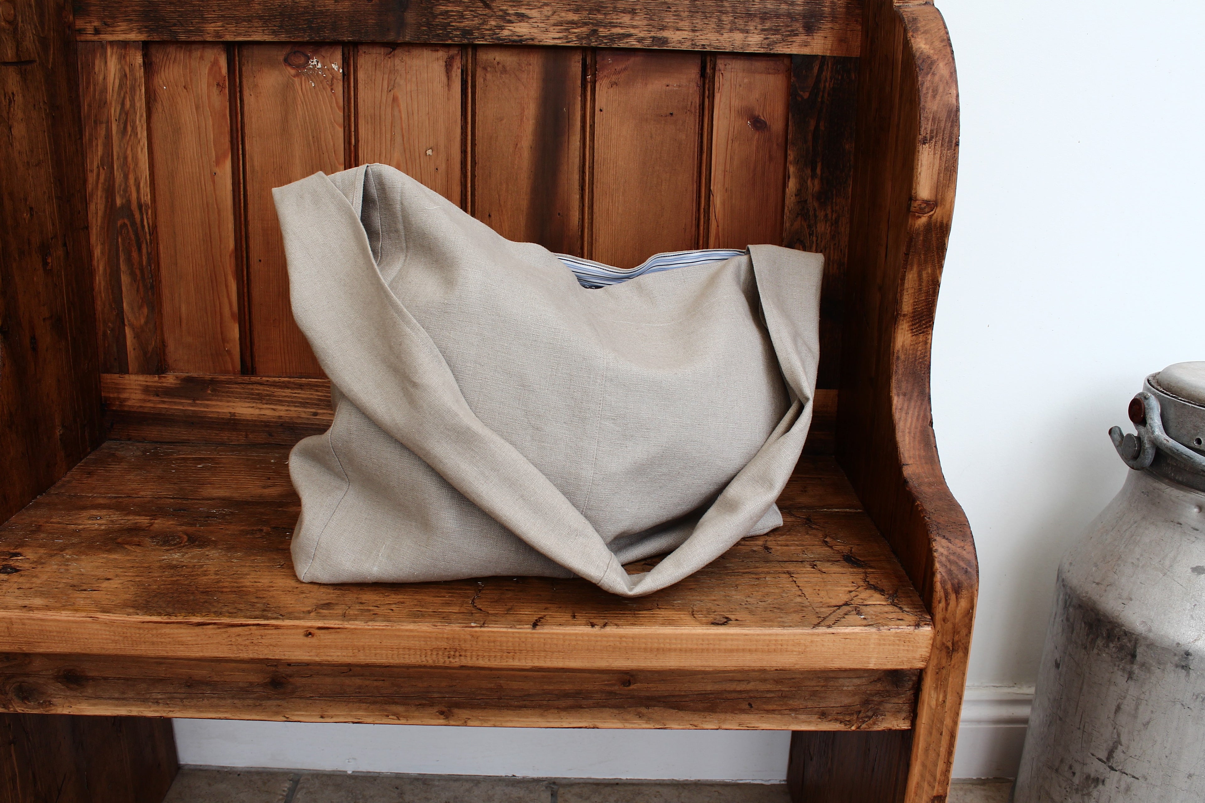 Messenger - linen crossbody bag