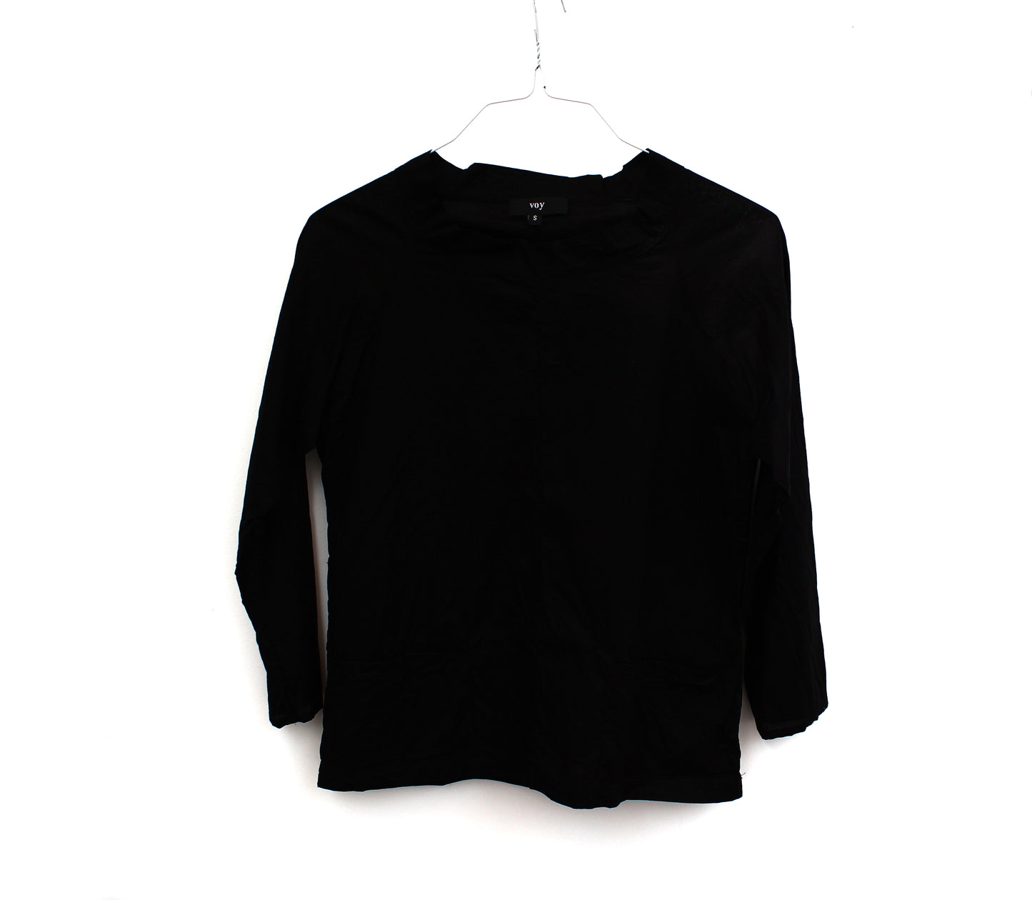 Fisher -  Black light-weight cotton smock top