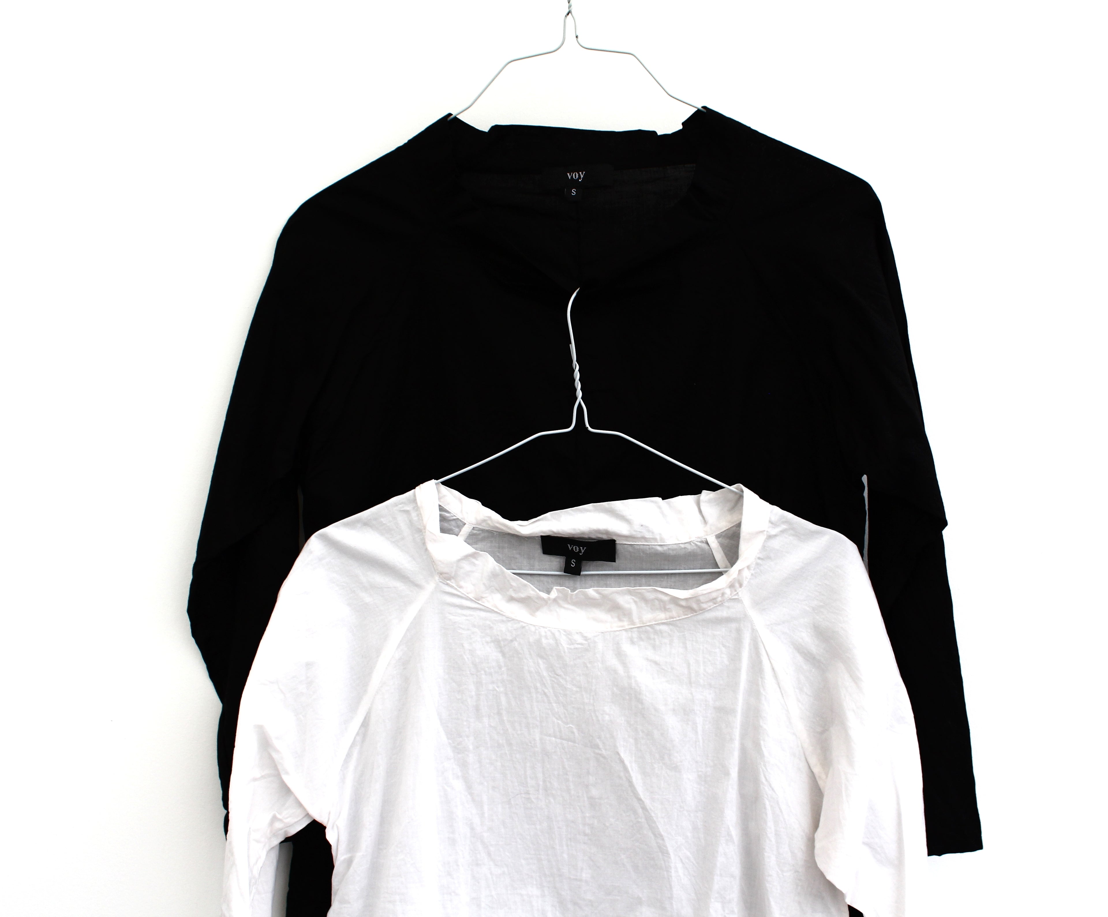 Fisher -  Black light-weight cotton smock top