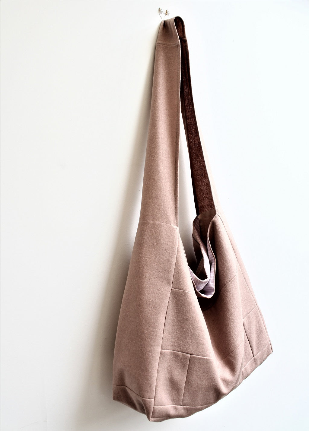 Messenger/Newspaper - wool patchwork crossbody bag