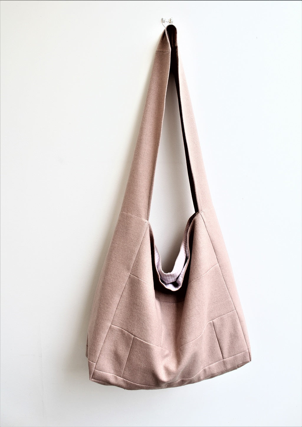 Messenger/Newspaper - wool patchwork crossbody bag