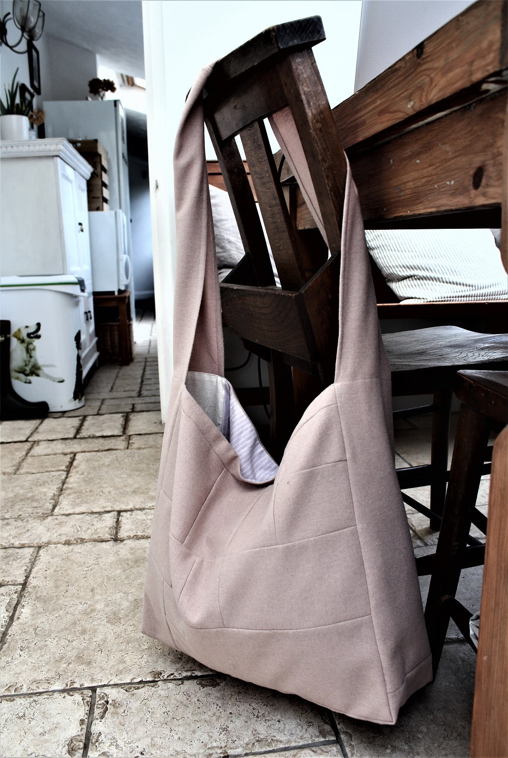 Messenger/Newspaper - wool patchwork crossbody bag