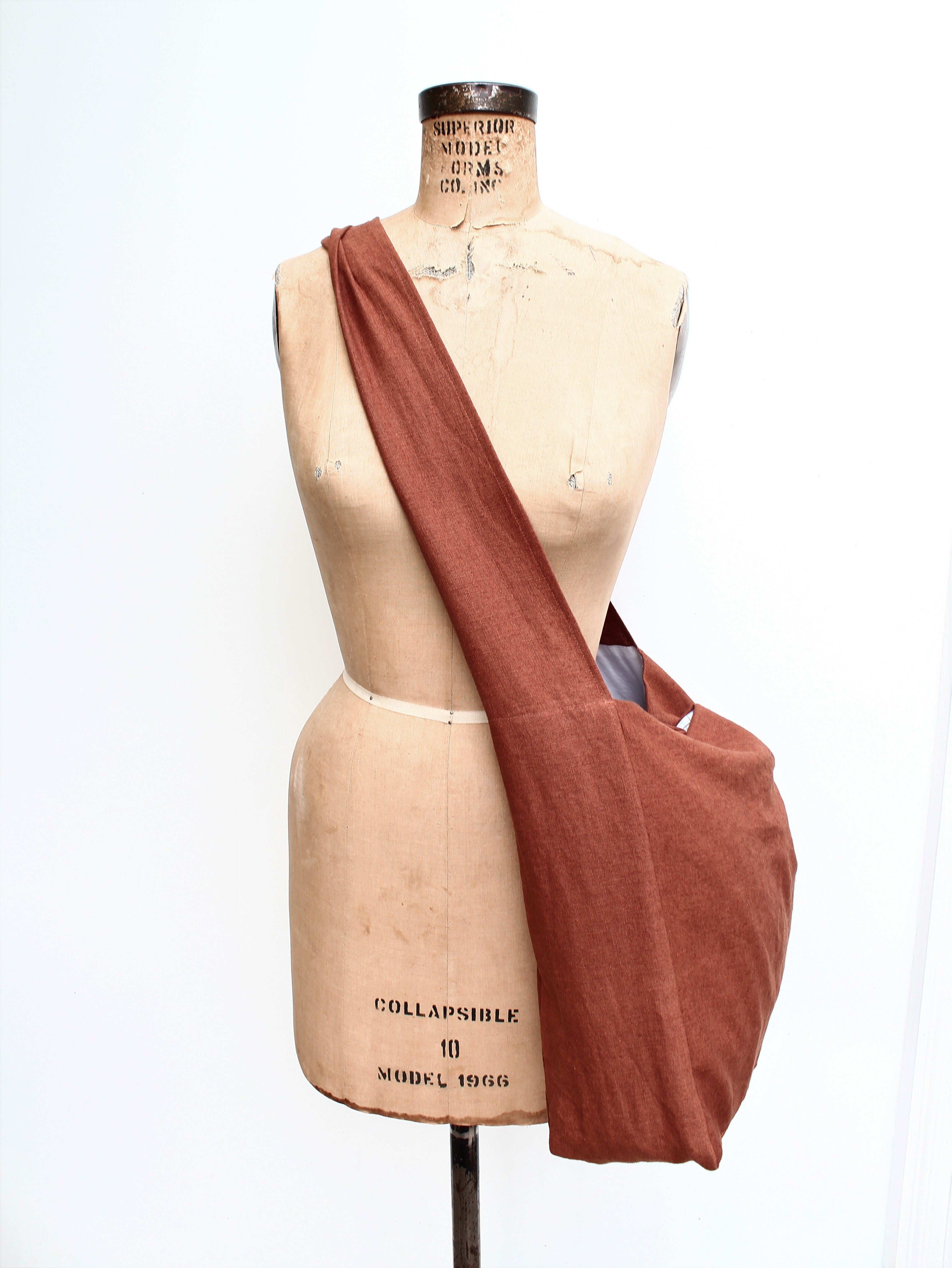 Messenger/Newspaper - linen crossbody bag