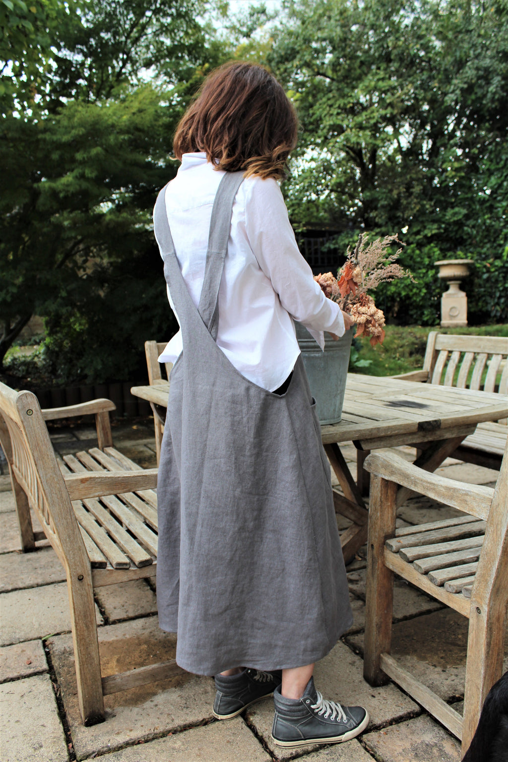 Artisan Apron dress - Linen