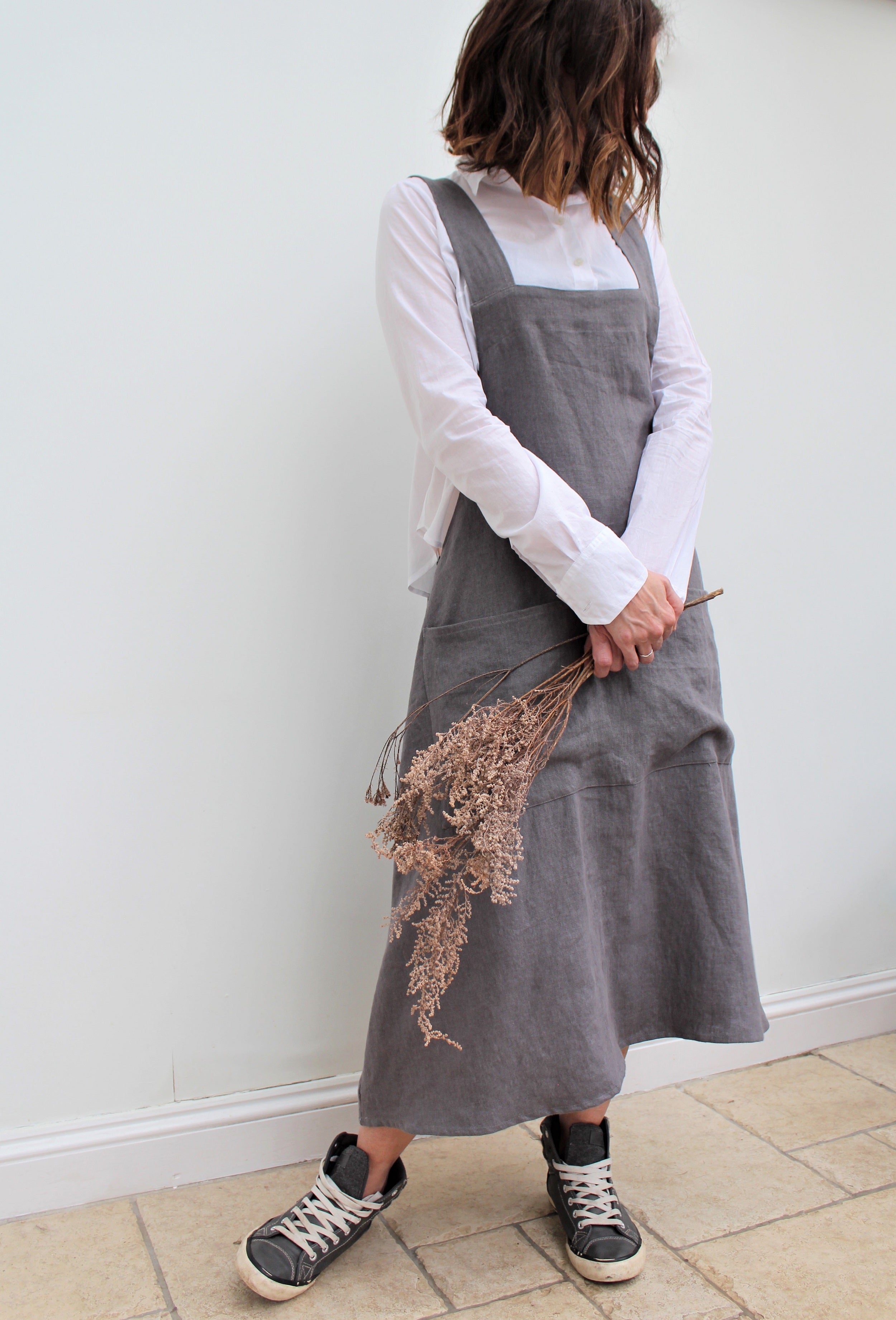 Artisan Apron dress - Linen