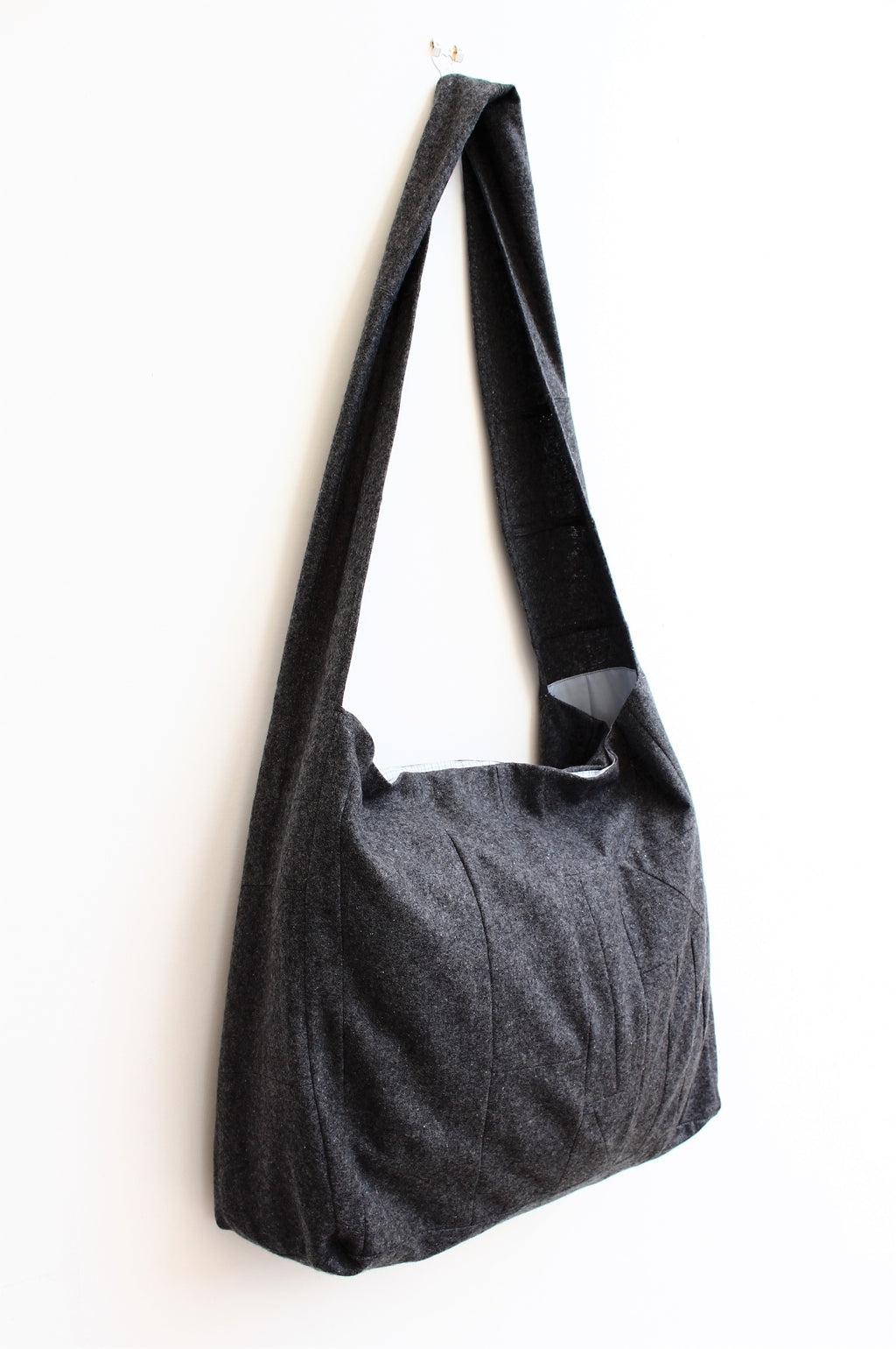 Messenger - patchwork wool crossbody bag