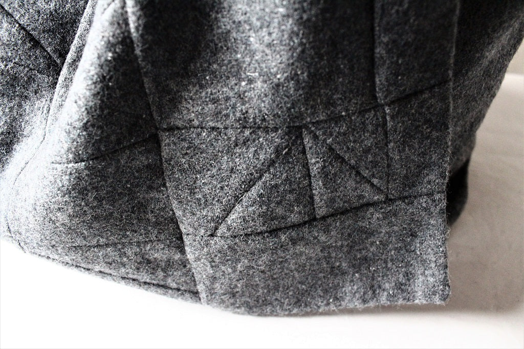 Cambridge - patchwork wool crossbody bag with flap